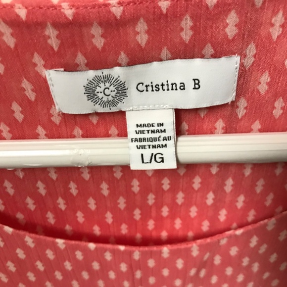 Christina B Women’s NWOT Sleeveless Floaty Camisole Tank Top L - Picture 3 of 5